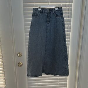 Denim Maxi Skirt